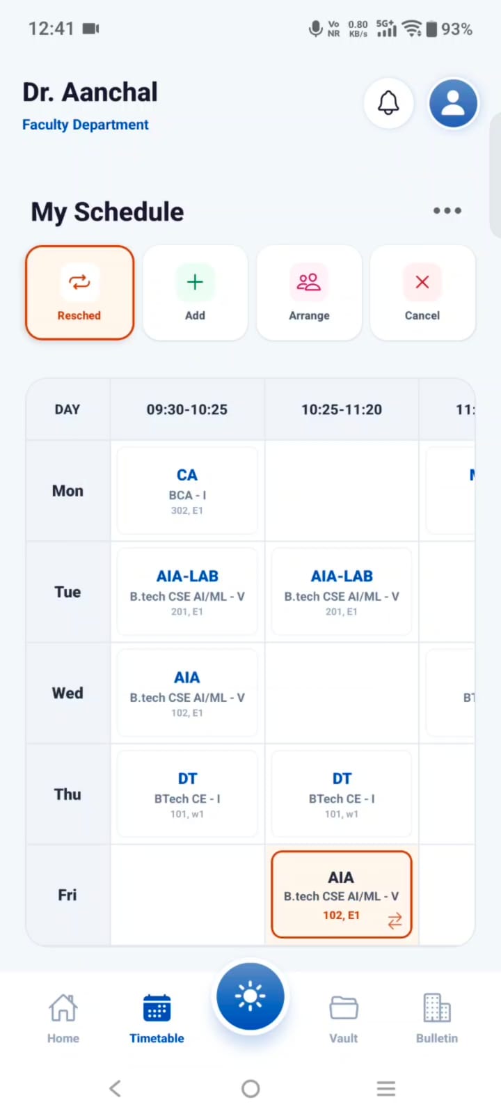 Faculty App